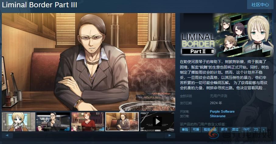 《Liminal Border Part III》Steam页面 支持简繁体中文(图1)